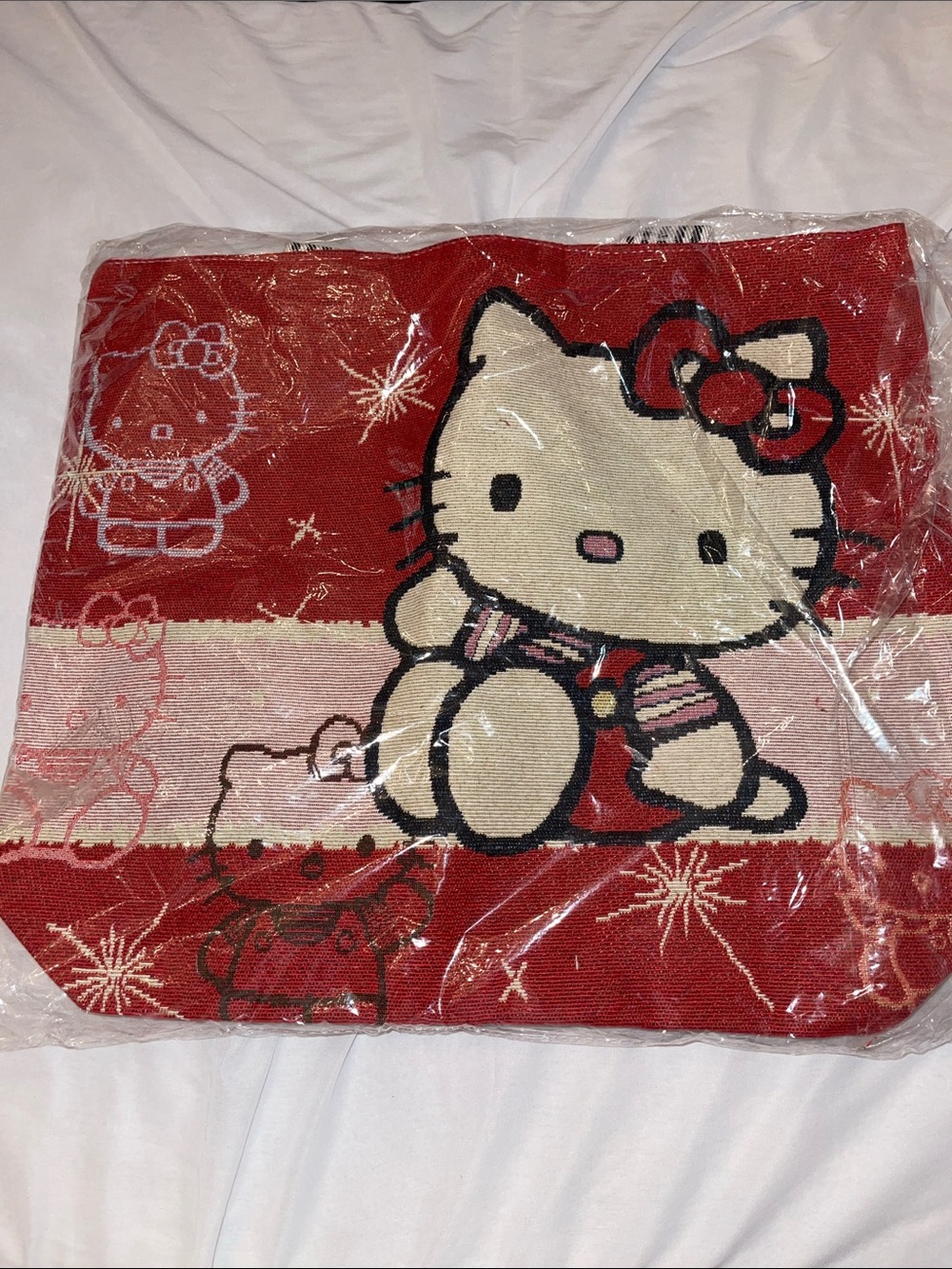 Sanrio Hello Kitty Red and Cream Character Tote